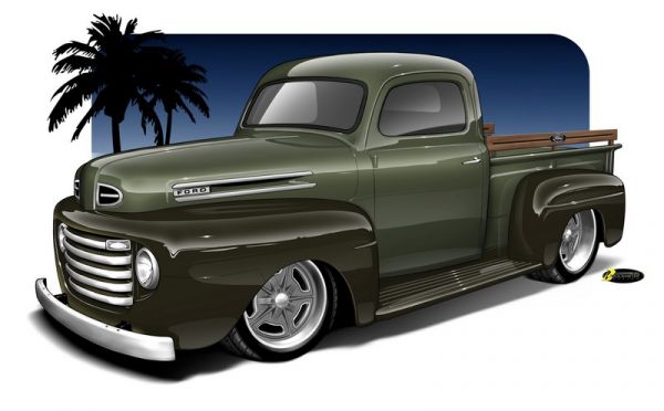 1948 Ford Truck Rendering 